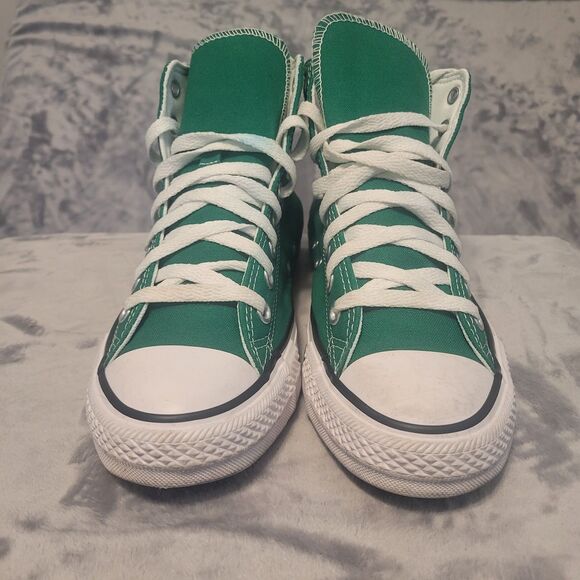 Converse All Star Chuck Taylor High Top Green Canvas Shoes Womens Size 9.5 - Picture 4 of 10